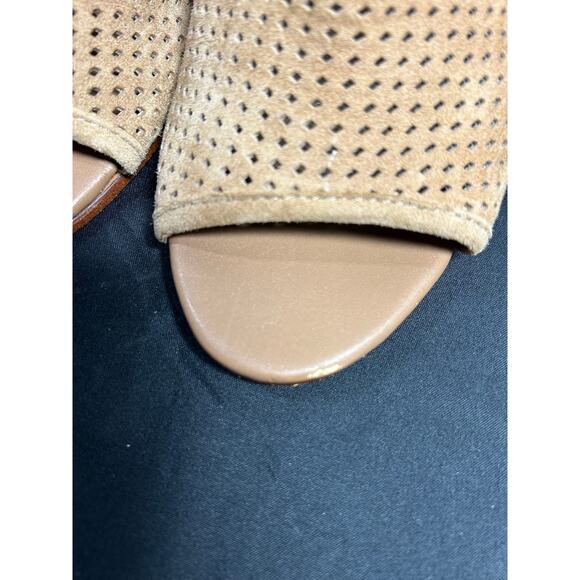 Sam Edelman  Easton Brown Suede peep toe Booties Size 9.5 - Picture 3 of 8